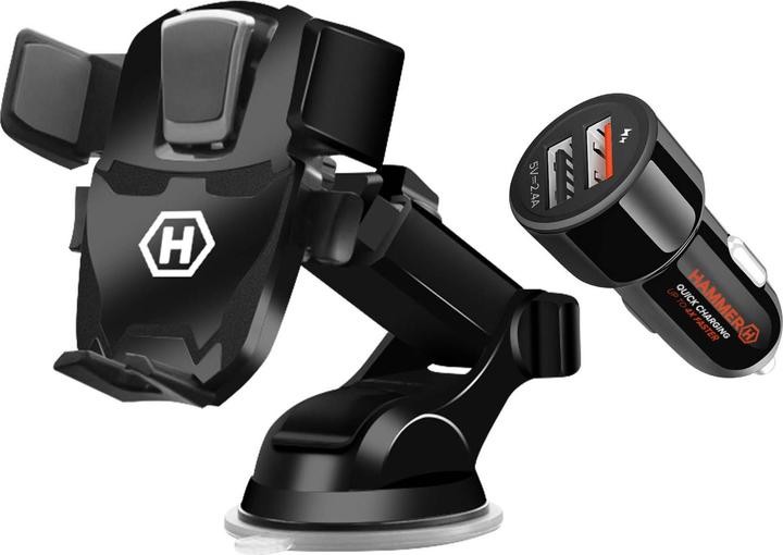 Produktbild Hammer Fitness Autohalterung + Zigarettenanzünder-Ladegerät
