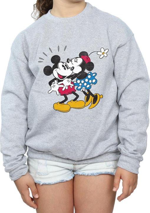 Produktbild Disney Mickey Mouse Mickey And Minnie Kiss Sweatshirt Mädchen (152, 158)