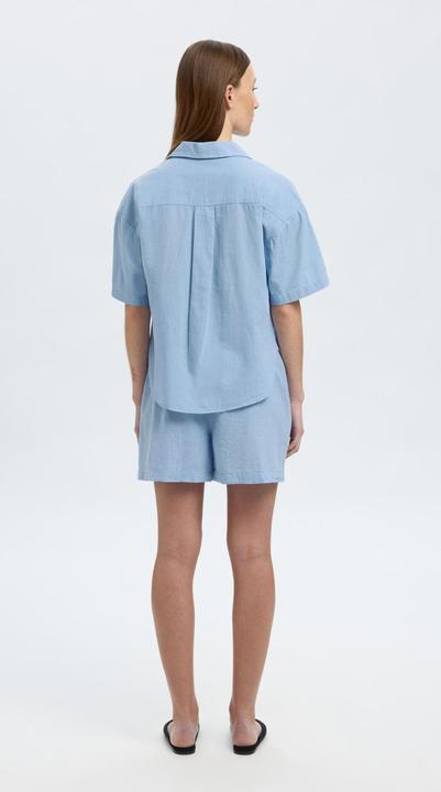 Image du produit Selected Homme Leinenmix Kurzarmhemd (38)