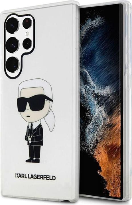 Image du produit Karl Lagerfeld KLHCS23LHNIKTCT S23 Ultra S918 étui rigide transparent Ikonik (Samsung Galaxy S23 Ultra)