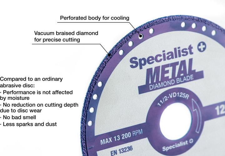 Produktbild Diamond cutter disc for metal 125x1.4x22.23 mm