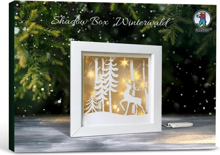 Actual product image Ursus Craft kit Shadow Box Winter Forest, 19 x 19 cm, 1 piece