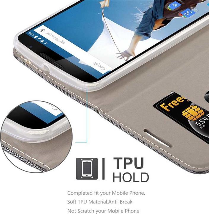 Image du produit Cadorabo Couverture look jeans Book (Motorola Nexus 6)