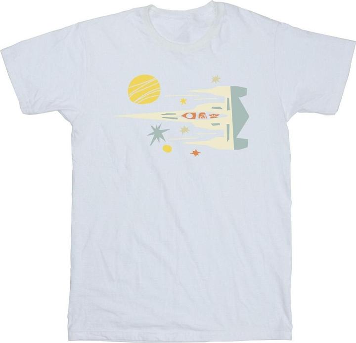 Actual product image Star Wars Mens The Mandalorian Cutout Ship T-Shirt (M)