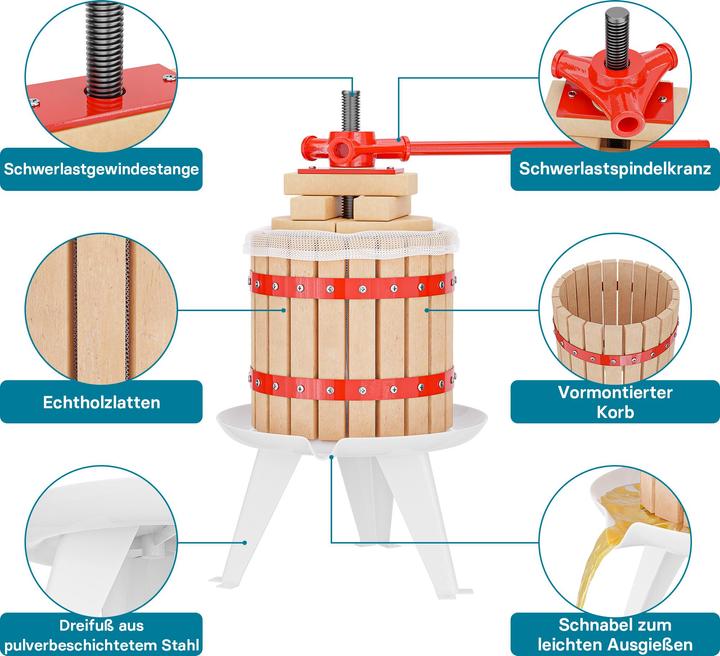 Image du produit Wiltec Presse à fruits
