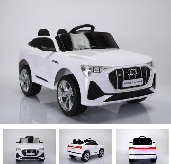 Es-toys Kinderfahrzeug - Elektro Auto "Audi E-Tron Sportback" - Lizenziert - 12V Akku - 2 Motoren MP3 + Lede (12 V)