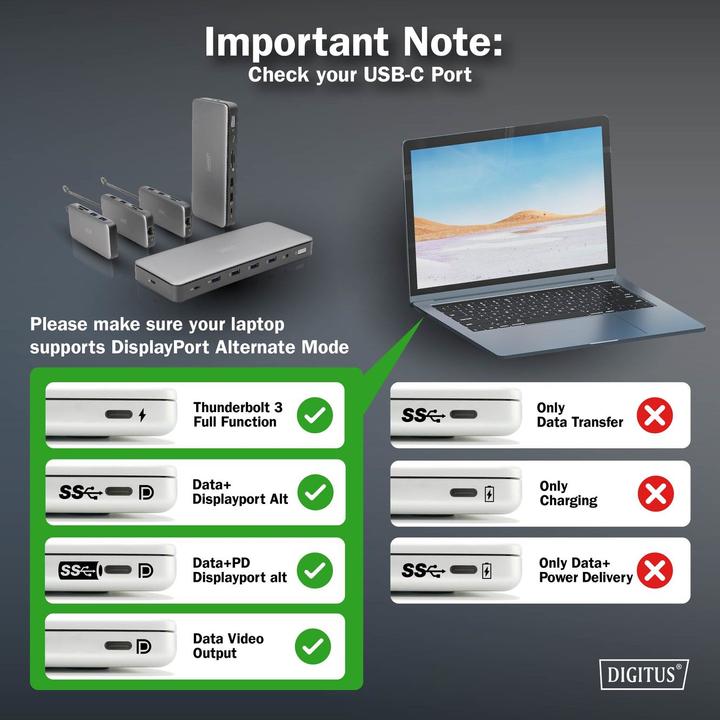Immagine prodotto Digitus Docking station USB-C, 13 porte (USB-C, 13 Porti)