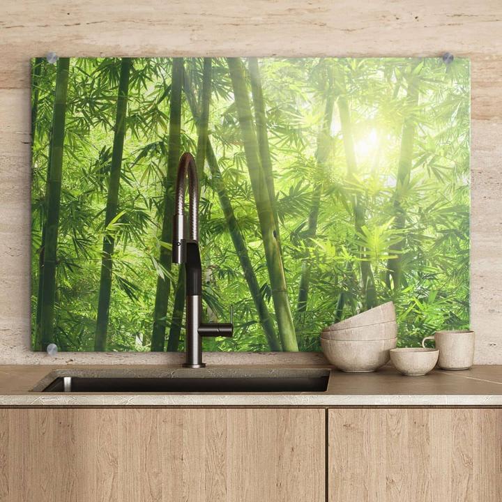 Produktbild Trenddeko Sonnenschein im Bambuswald (40 x 60 cm)