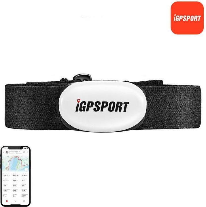 Produktbild iGPSport brustgurt mit herzsensor für computer, kompatibel mit garmin und anderen hr40 igps 630-620 -520 -32