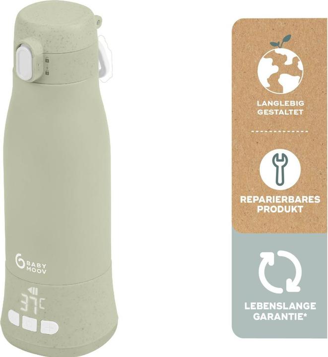 Actual product image Babymoov MOOV & FEED autonomous Bottle Warmer Sage green