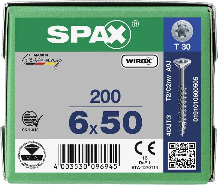 Image du produit Spax Vis pour panneaux agglomérés (200 Vis par pièce)