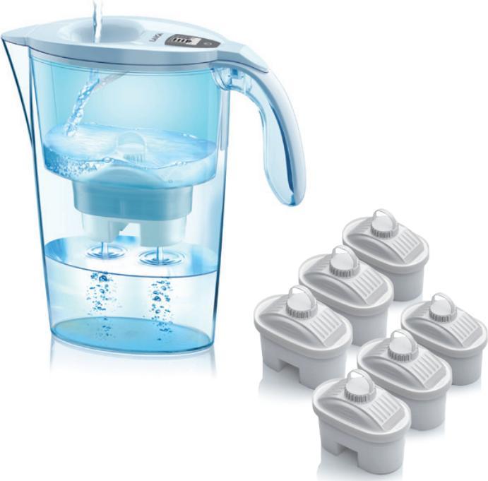 Immagine prodotto Laica Kit 6 filtri + caraffa filtrante stream line bianca