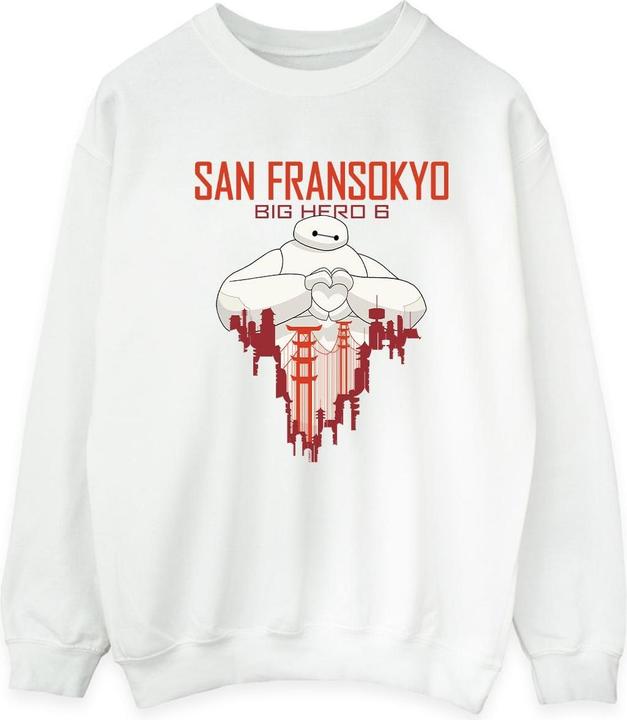 Immagine prodotto Disney Big Hero 6 Baymax San Fransokyo Heart Felpa Uomo (XL)