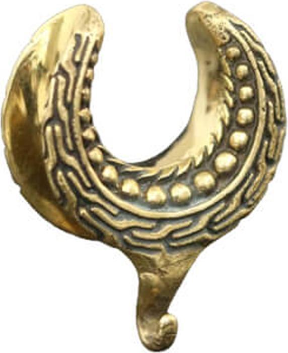 Actual product image Star Piercing Gold-plated dotted saddle and wreath ring for pendant (Brass)
