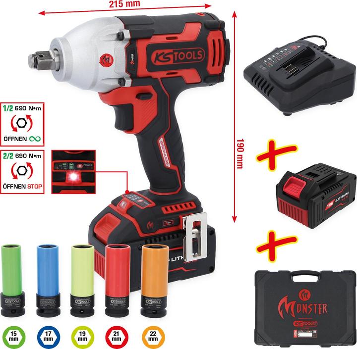 Image du produit KS Tools Emonster (Fonctionnement sur batterie)