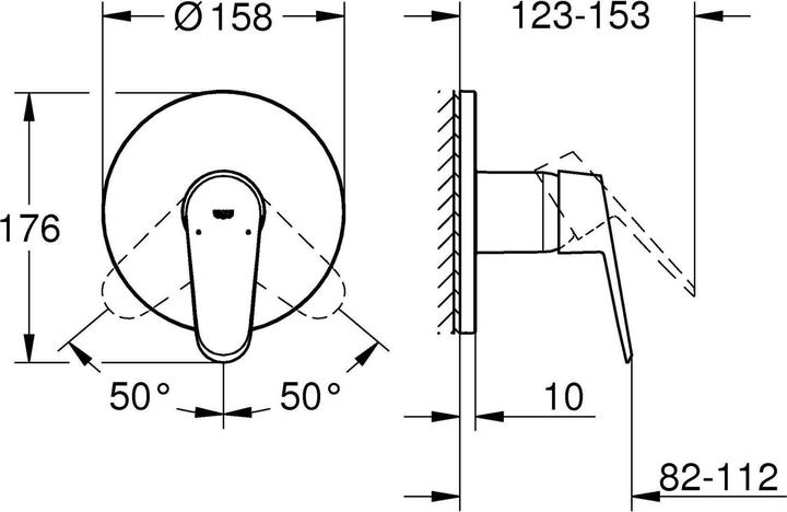 Produktbild Grohe Eurodisc Cosmopolitan Einhand-Brausebatterie