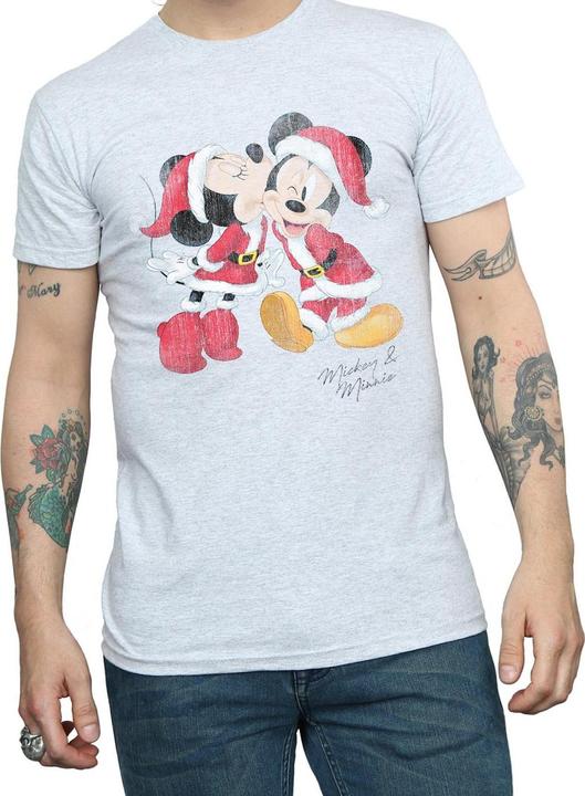 Produktbild Disney Mickey And Minnie Christmas Kiss TShirt (XL)