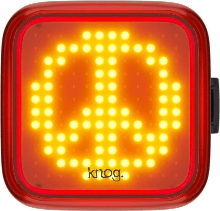knog. Blinder Ripper Lampe, rote LED, Peace, black (100 Lumen) (100 lm)