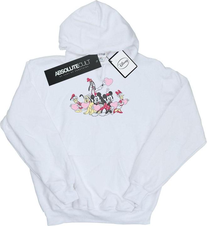 Actual product image Disney Womens/Ladies Mickey Mouse Love Friends Hoodie (M)