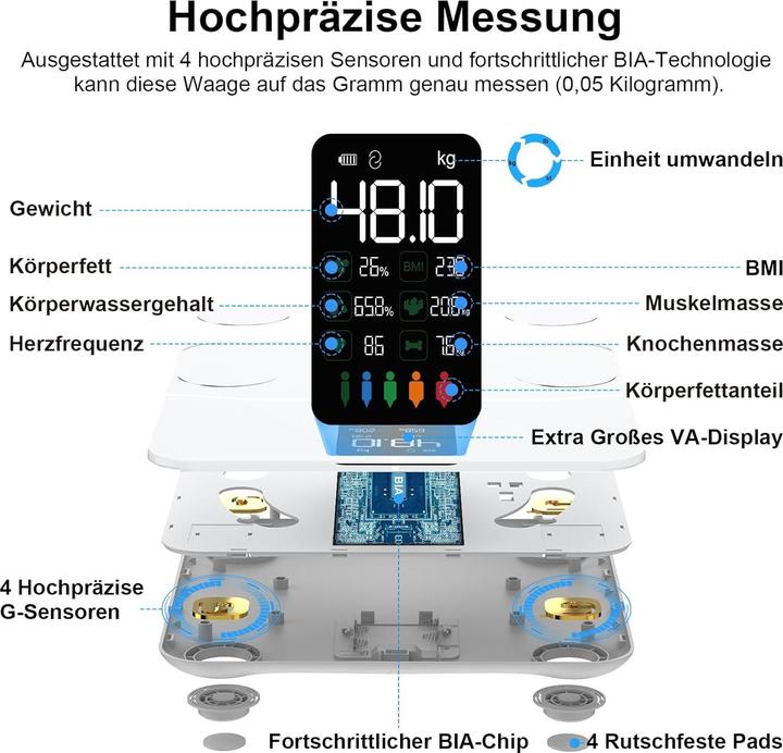 Actual product image Healthkeep Digital body fat scale (180 kg)