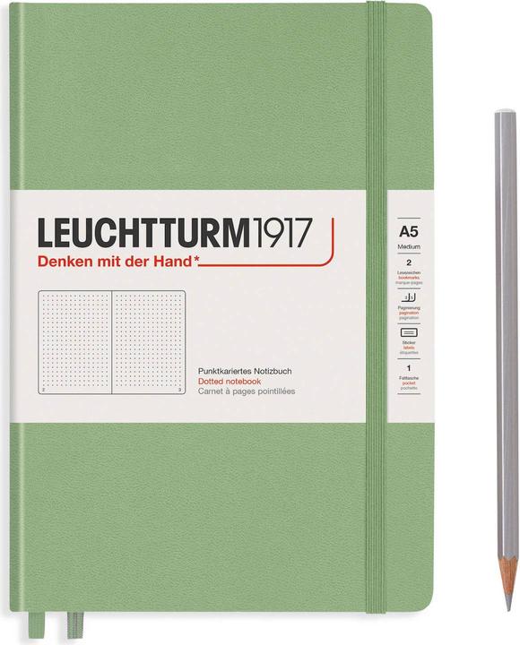 Leuchtturm1917 Calepin (A5, Pointillés, Couverture rigide)