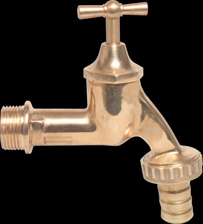 Produktbild Profec Auslaufventil Messing Poliert 3/4" x 19 mm Aussengewinde x Schlauchtülle 8bar