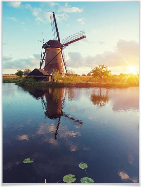 Image du produit Trenddeko Moulin à vent néerlandais (30 x 40 cm)