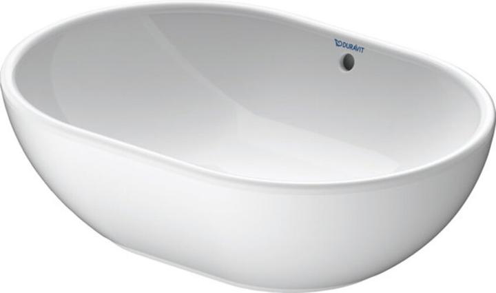 Actual product image Duravit Countertop basin FOSTER w ÜL without tap hole bench 495x350mm white WG (350 mm, 495 mm)