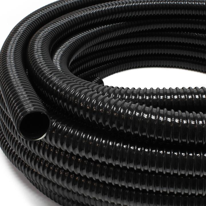 Actual product image Wiltec 25m delivery hose spiral hose 50mm (2") black suction hose