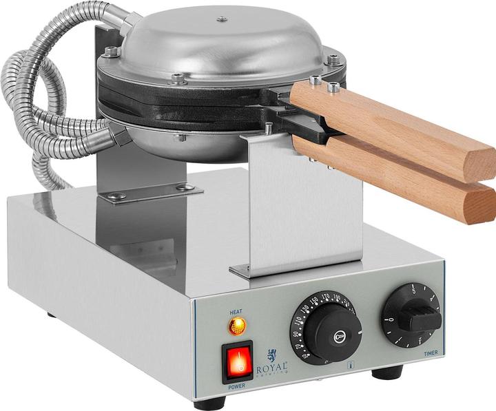 Produktbild Royal Catering Waffeleisen Waffeln Waffelmaschine Egg Bubble Maker Puff Blase 50 250 °C 1415W