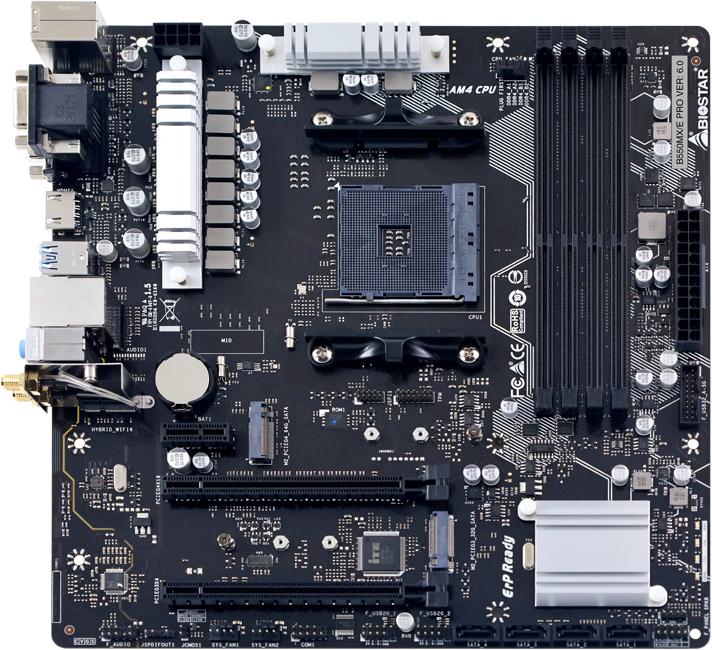 Image du produit Biostar MB B550MX/E Pro B550,AM4,mATX,AMD (AM4, AMD B550, mATX)