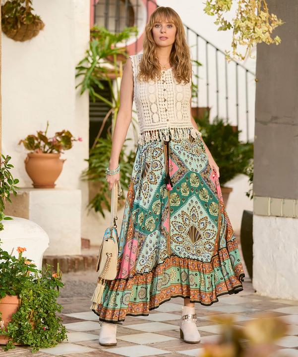 Actual product image Joe Browns Patchwork Midi Skirt (44)