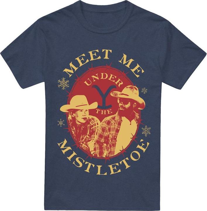 Produktbild Yellowstone Meet Me Under The Mistletoe TShirt weihnachtliches Design (XL)