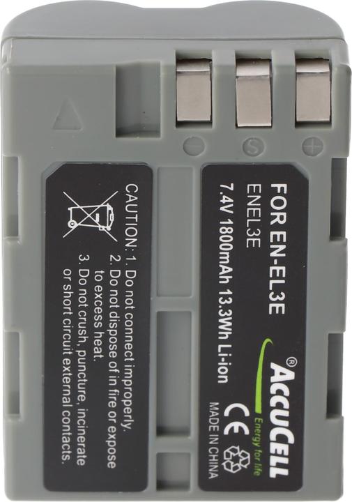 Image du produit AccuCell Batterie adaptée au Nikon D300 (Batterie)