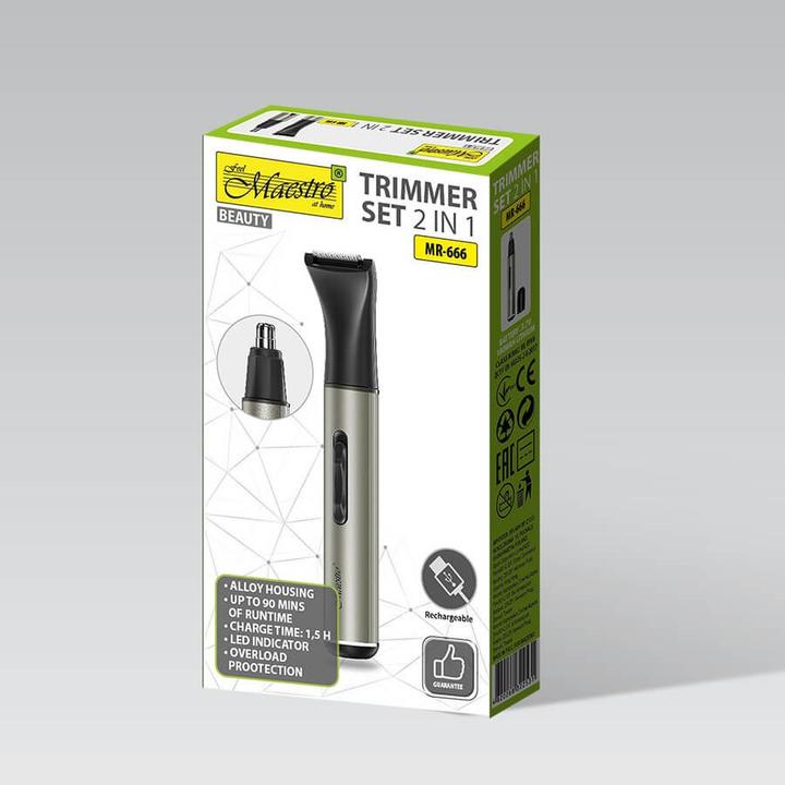 Produktbild Maestro Zestaw trymerów 2w1 USB MR-666