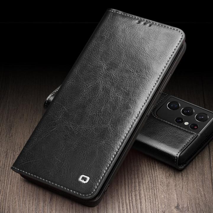 Image du produit QiAlino Fourre Flip cuir véritable (Samsung Galaxy S22)