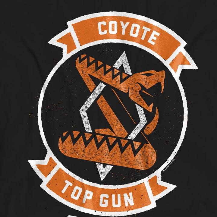 Actual product image Top Gun Unisex Adult Coyote Logo T-Shirt (L)