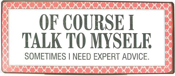 Produktbild La Finesse Blechschild Expert Advice (31 x 13 cm)