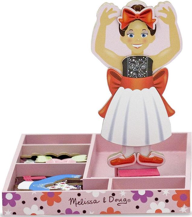 Actual product image Melissa & Doug Magnetique Bois Nina Ballerina 29pcs (fr-de-en-es) (27 pieces)