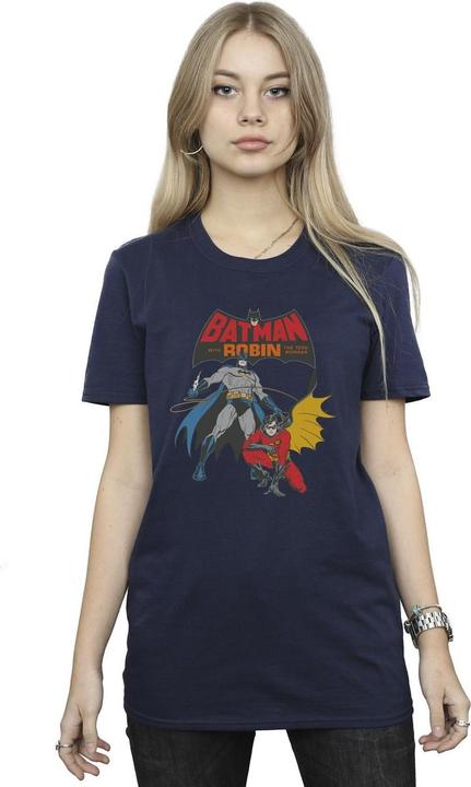 Immagine prodotto Maglietta Boyfriend in cotone da donna/ragazzo Batman e Robin (4XL)