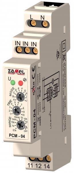 Image du produit Zamel Relais temporisé 16A 1NO/NC 230V AC PCM-04