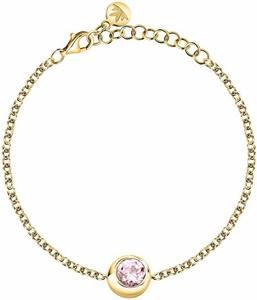 Morellato - Decent Gold Plated Bracelet with Semipreziose SAXN11 Rose Quartz