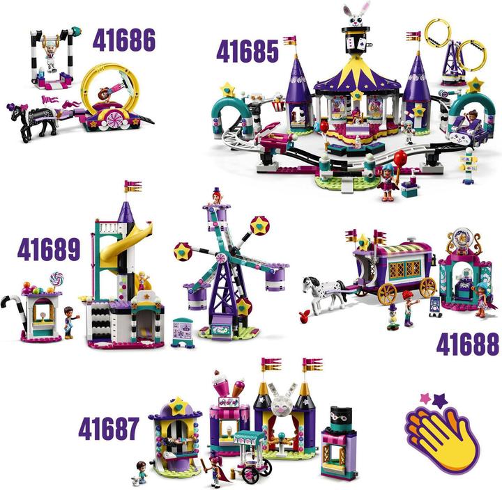 Image du produit LEGO La grande roue et le toboggan magiques (41689, LEGO Friends)
