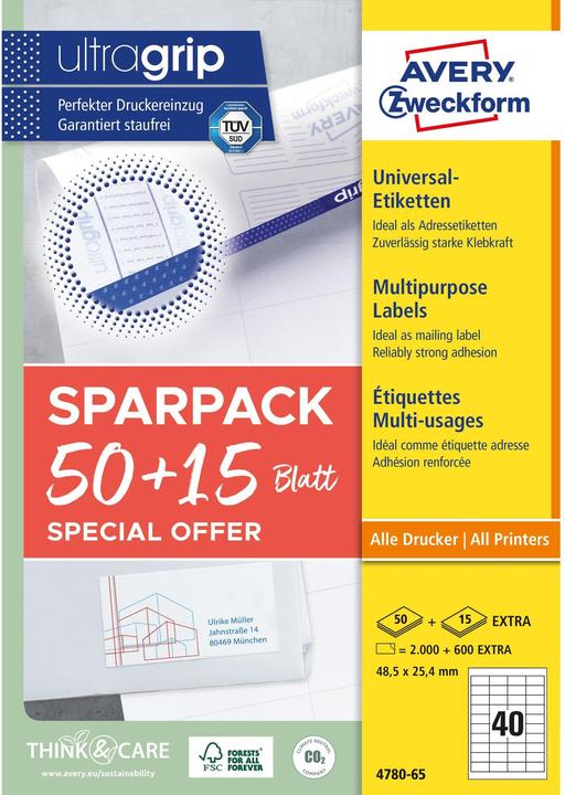 Image du produit Avery Étiquettes universelles