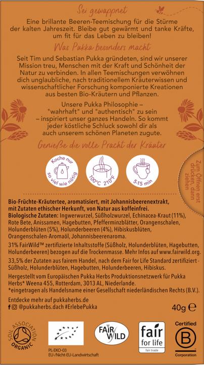 Immagine prodotto Pukka Sambuco & Echinacea (40 g)