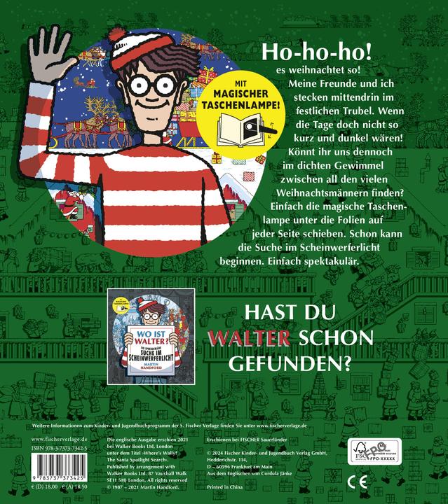 Actual product image Wo ist Walter? Weihnachten - die grosse Scheinwerfersuche (German, Martin Handford, 2024)