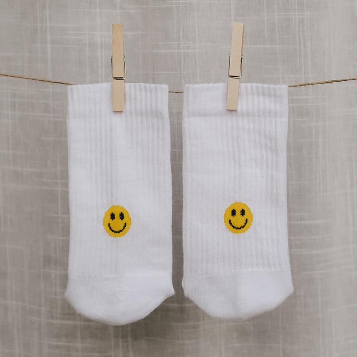 Actual product image Eulenschnitt Socken Smiley gelb S Gr.35-38 (35 - 38)