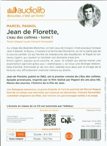 Produktbild L'eau des collines. Jean de Florette (Pagnol Marcel, Französisch)