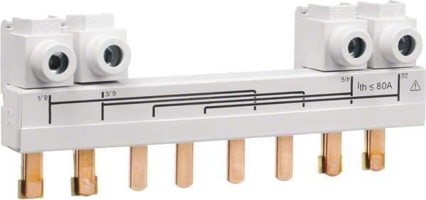 Produktbild Hager Verbindungsschiene 4polig HZC709 63-80A f.Lastumschalter HIM4..
