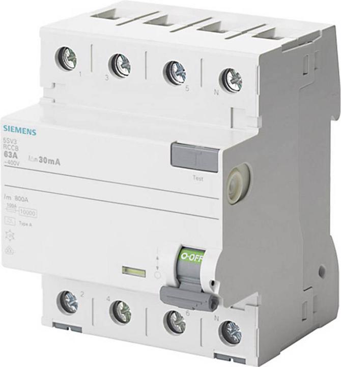Siemens FI Typ 63A Npol. 00mA 400V 4TE
